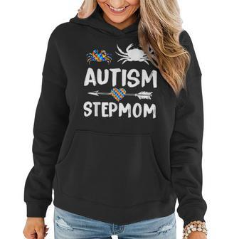 Crabs Autism Step Mom Love Autism Awareness Women Hoodie - Seseable