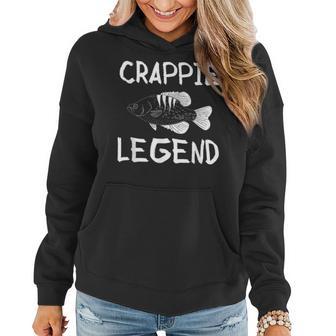 Crappie Legend Fischer Angler Frauen Hoodie - Seseable