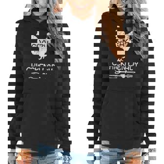 Crazy Chicken Lady Funny Farmer Farming Women Hoodie | Mazezy