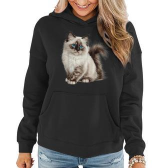 Cute Cat Mom Mothers Day Women Mama Cat Lover Women Hoodie | Mazezy