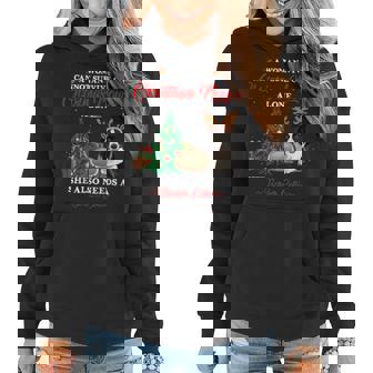 Cute Christmas Movie And Border Collie Dog Women Hoodie Graphic Print Hooded Sweatshirt - Thegiftio