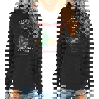 Cute Christmas Movie And Newfoundland Dog Women Hoodie Graphic Print Hooded Sweatshirt - Thegiftio