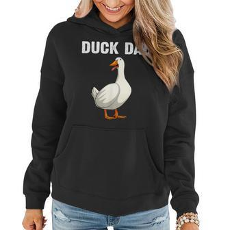 Cute Duck Design For Dad Men Waterfowl Bird Pet Duck Lovers Women Hoodie | Mazezy