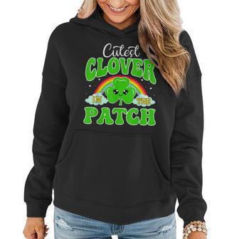 Cutest Clover In The Patch Teacher St Patricks Day Women Hoodie - Seseable