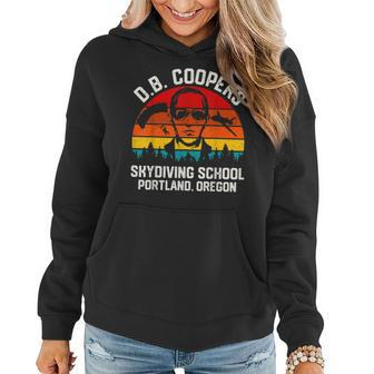 D B Coopers Skydiving School Portland Oregon Funny Cooper Women Hoodie Graphic Print Hooded Sweatshirt - Thegiftio UK