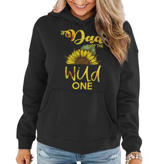 Dad Of The Wild One-1St Birthday Sunflower Outfit Women Hoodie - Seseable