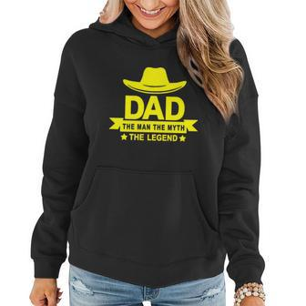 Dad The Man The Myth The Legend Women Hoodie - Monsterry DE