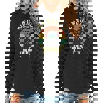 Dadcula Daddy Matching Family Halloween Dad Retro Vintage Women Hoodie Graphic Print Hooded Sweatshirt - Thegiftio UK