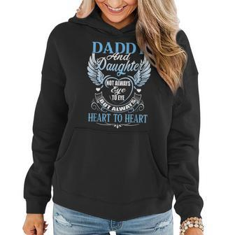 Daddy & Daughter Love Heart Fathers Day Gift From A Daughter Women Hoodie - Seseable