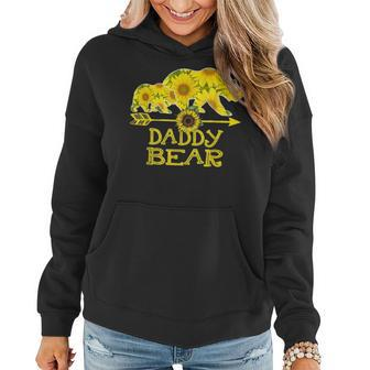 Daddy Bear Bear Sunflower Mother Father Gifts Women Hoodie - Seseable