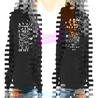 Dancing Instructor Saying Im Not Yelling I Am A Dance Teacher Women Hoodie Graphic Print Hooded Sweatshirt - Thegiftio