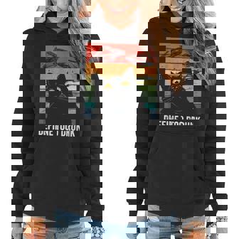 Define Too Drunk Funny Cat And Ufo Lovers Women Hoodie | Mazezy