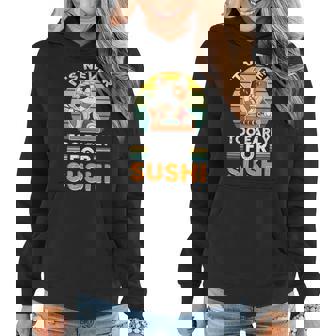 Delicious Rice Restaurant Fish Cat Hungry For Sushi Women Hoodie Graphic Print Hooded Sweatshirt - Thegiftio