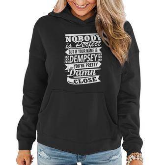 Dempsey Nobodys Perfect Name Shirts Women Hoodie Graphic Print Hooded Sweatshirt - Thegiftio UK