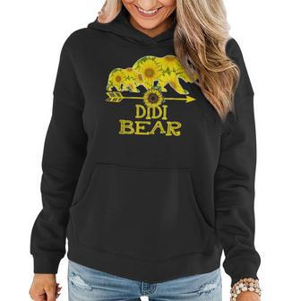 Didi Bear Bear Sunflower Mother Father Gifts Women Hoodie - Seseable