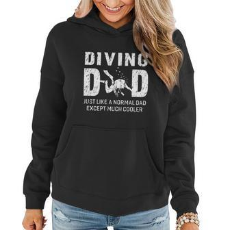 Diving Dad Gifts For Father Scuba Women Hoodie Graphic Print Hooded Sweatshirt - Thegiftio UK