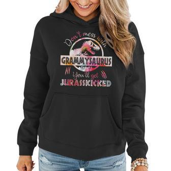 Dont Mess With Grammysaurus Youll Get Jurasskicked Gift For Womens Women Hoodie | Mazezy