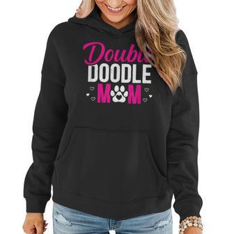 Double Doodle Mom Funny Dog Lovers Women Hoodie | Mazezy