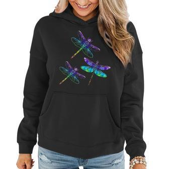 Dragonfly Gift Spirit Animal Chakra Color Dragonflies Women Hoodie | Mazezy