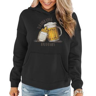 Drinking Buddies Dad And Baby Beer Matching Fist Father Gift For Mens Women Hoodie | Mazezy