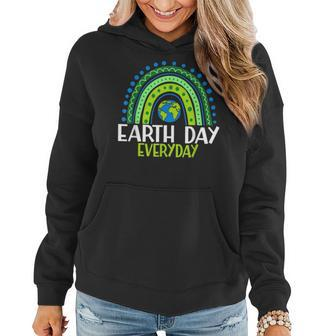 Earth Day Teacher Earth Day Everyday Rainbow Earth Day Women Hoodie | Mazezy