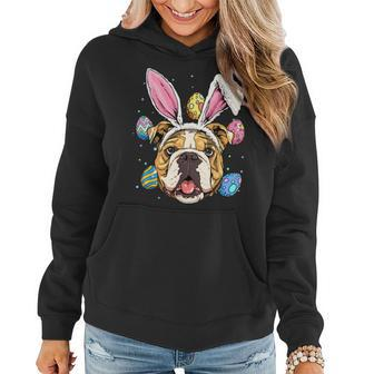 Easter Bunny American Bulldog Dog Kids Men Women Women Hoodie | Mazezy