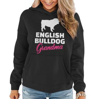 Englische Bulldogge Oma Frauen Hoodie - Seseable