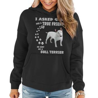 English Bull Terrier Gift Bull Terrier Mom Dad Bull Terrier Women Hoodie | Mazezy