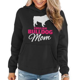 English Bulldog Mom V2 Women Hoodie - Seseable