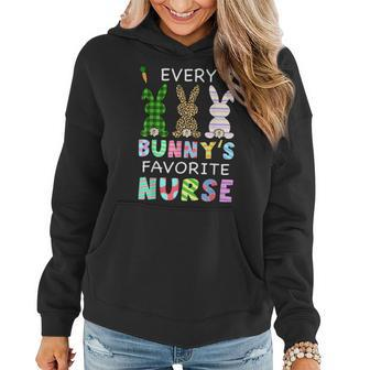 Every Bunnys Favorite Nurse Happy Easter Day Nursing School Women Hoodie | Mazezy