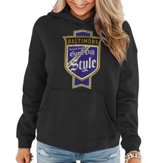 Faded Baltimore Beer Label - Charm City Pride Women Hoodie | Mazezy
