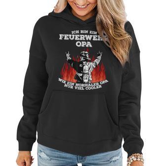 Feuerwehr Opa Cooler Opa Feuerwehrmann Frauen Hoodie - Seseable