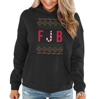 Fjb Ugly Christmas Sweater V2 Women Hoodie - Monsterry