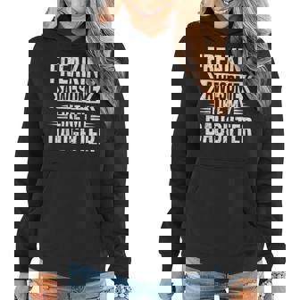 Freaking Awesome Like My Daughter Funny Fathers Mothers Day Women Hoodie - Thegiftio
