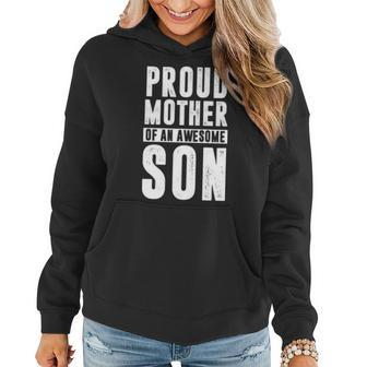 Freaking Awesome Pride Proud Mother Of An Awesome Son Women Hoodie - Seseable