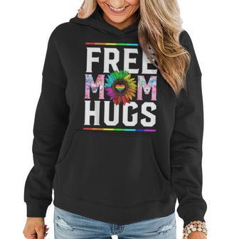 Free Mom Hugs Lgbt Gay Pride Lesbian Parades Women Hoodie - Seseable