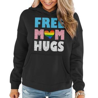Free Mom Hugs Rainbow Pride Lgbt Month Transgender Women Hoodie - Seseable