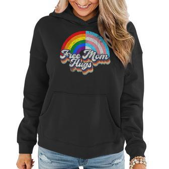 Free Mom Hugs Rainbow Transgender Lgbtq Pride Mouth Women Hoodie | Mazezy
