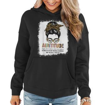 Funny Aunt For Women Dont Mess With My Nephew Or Niece Women Hoodie | Mazezy