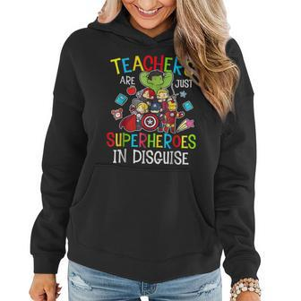 Funny Back To School Teachers Are Superheroes Gifts Women Hoodie | Mazezy