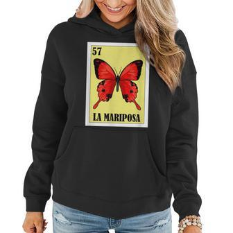 Funny Butterfly Mexican Design - La Mariposa Women Hoodie | Mazezy