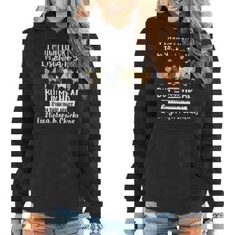 Funny Chicken Farmer Design Women Men Getting A Lot Chickens  Women Hoodie
