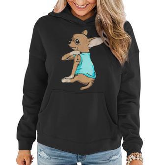 Funny Chihuahua Dog I Love Mom Tattoo Chihuahua Lover Gift Women Hoodie - Seseable