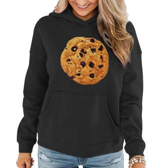 Funny Chocolate Chip Cookie Costume Gift Last Minute Lazy Party Gift Women Hoodie - Monsterry