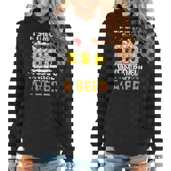 Funny Christmas Party Its The Most Wonderful Time For A Beer Women Hoodie Graphic Print Hooded Sweatshirt - Thegiftio UK
