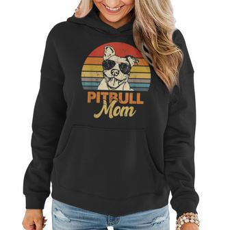 Funny Dog Pitbull Mom Pittie Mom Mothers Day Women Hoodie - Thegiftio UK