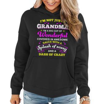 Funny Grandma A Big Cup Of Wonderful Funny Grandma Women Hoodie | Mazezy