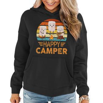 Funny Happy Marshmallow Camper Cute For Kids Women Men Women Hoodie | Mazezy