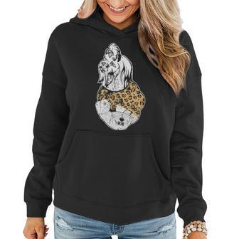 Funny Leopard Shih Tzu Mom Costume Mothers Day Gift Women Hoodie - Seseable
