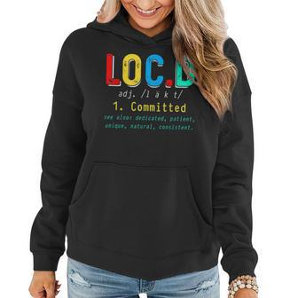 Funny Locd Definition Black History Month African Afro V2 Women Hoodie - Seseable